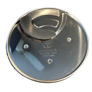 Cuisinart Slicing Disc for DLC 8 thick w ripples Made in Japan 3x3 MM Like New